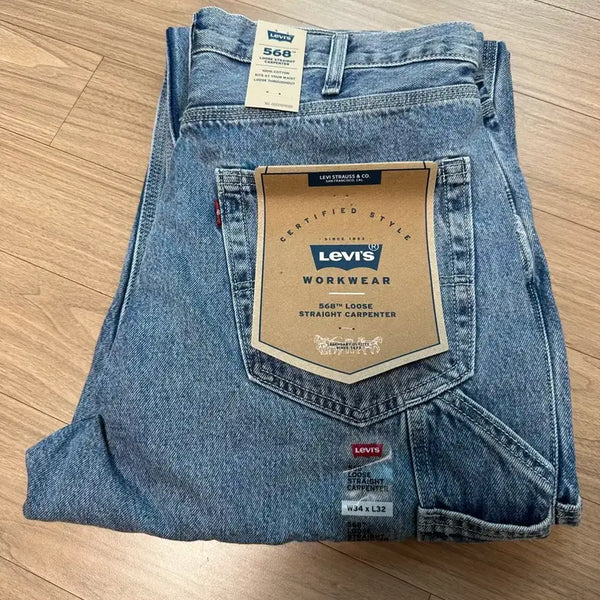 [BUNJANG] Levi's 568 Loose Straight Carpenter Pants Medium Wash 34x32 / 34x32 리바이스 568 루즈 스트레이트 카펜터 팬츠 미디움 워시 연청