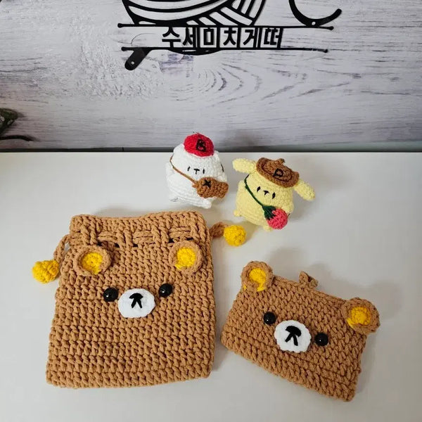 [BUNJANG] Rilakkuma Card Wallet & Pouch Set / 리락쿠마 카드지갑&파우치