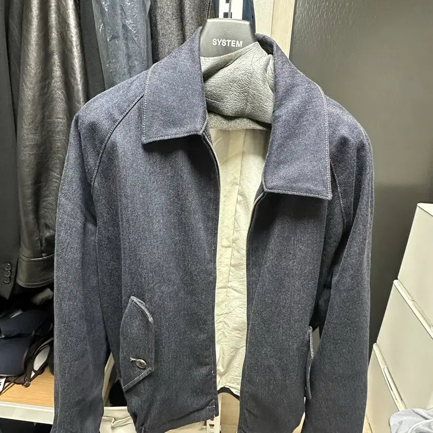 [BUNJANG] System Homme Denim Jumper (Dark Navy) / 시스템옴므 데님 점퍼 DN(DARK NAVY) 100