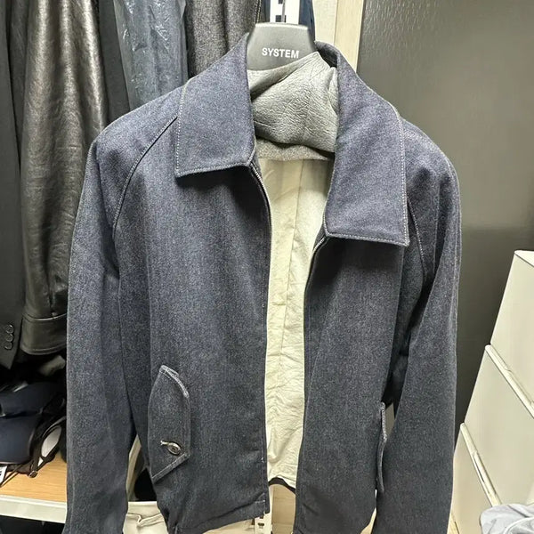 [BUNJANG] System Homme Denim Jumper (Dark Navy) / 시스템옴므 데님 점퍼 DN(DARK NAVY) 100