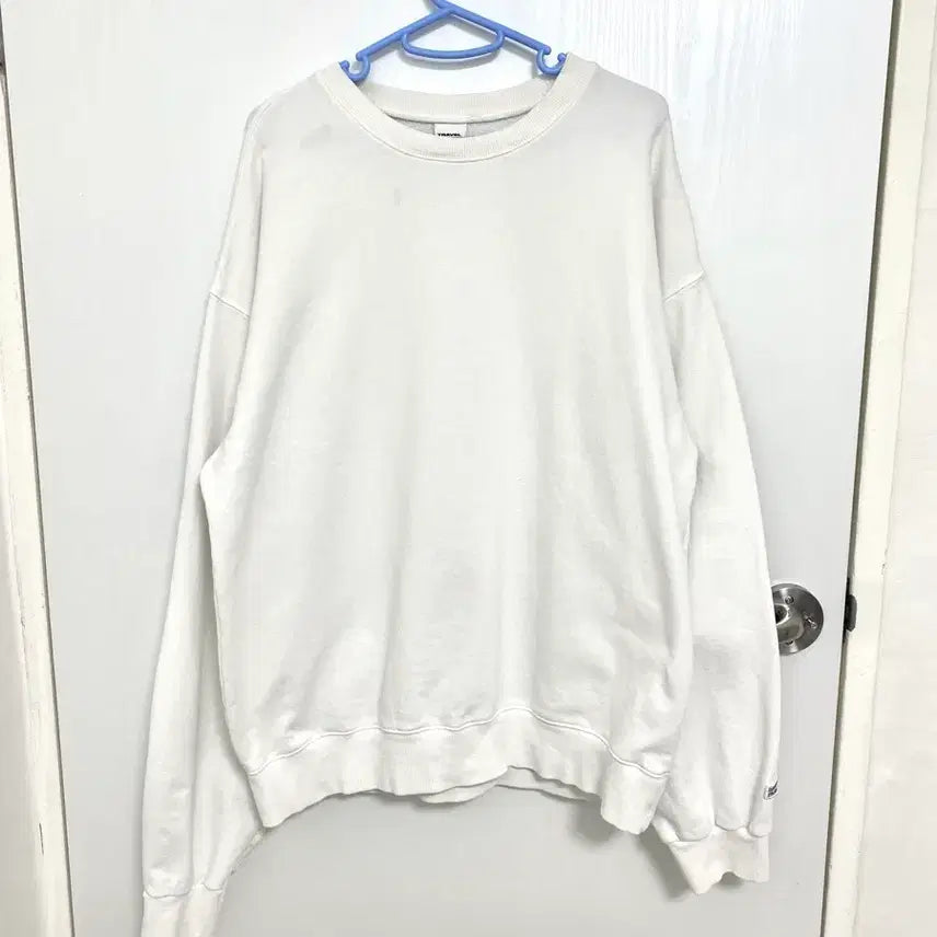 [BUNJANG] Men's Travel Sweatshirt White L / 남자 TRAVEL 맨투맨