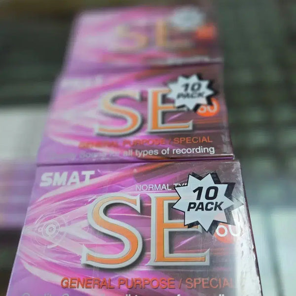 [BUNJANG] SMAT 60-Minute Blank Cassette Tapes (10-Pack) / 카세트 공테이프 60분짜리