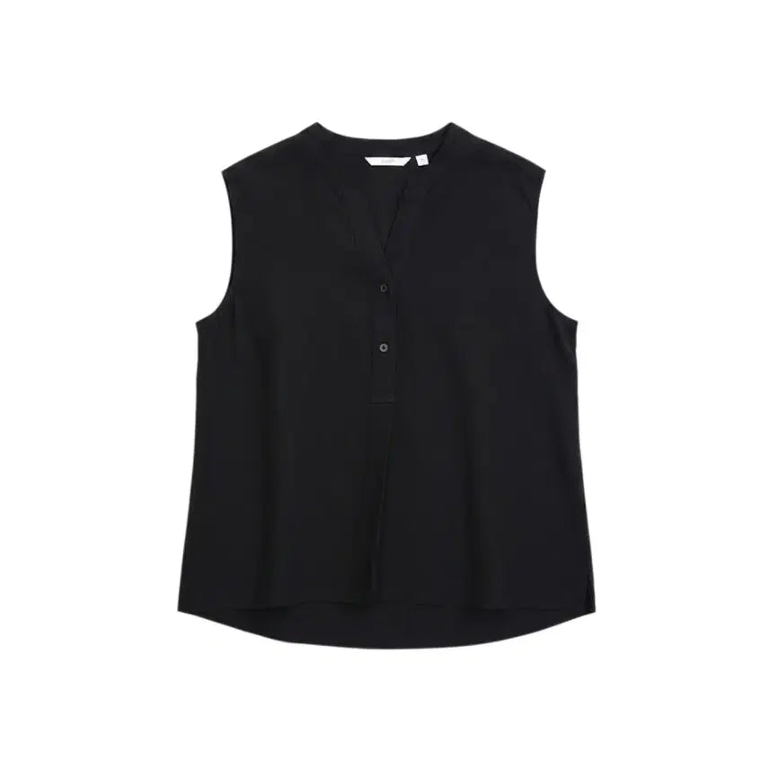 [BUNJANG] Uniqlo Women's Black Collarless Vest M / 여성M / 유니클로 노카라 블랙 마 조끼BK 0-126