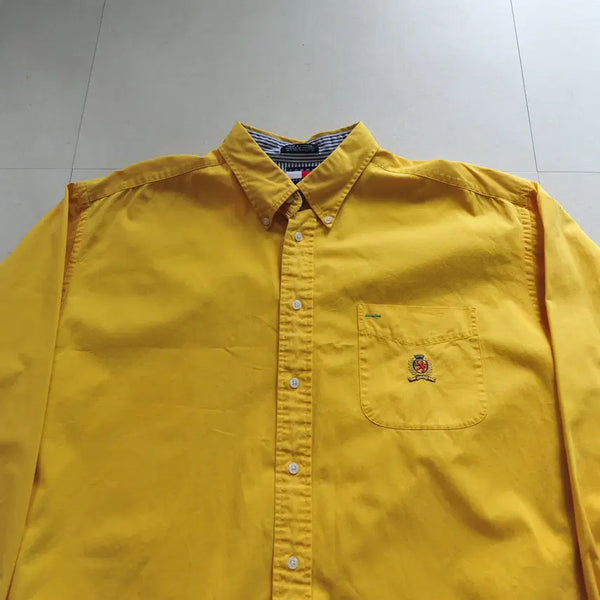 [BUNJANG] Tommy Hilfiger 90s Old School Crest Shirt XL / 타미힐피거 90s 올드스쿨 크레스트 셔츠 XL