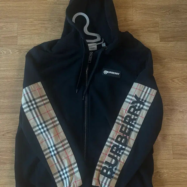 [BUNJANG] Burberry Check Zip-Up Hoodie / 버버리 체크 후드집업