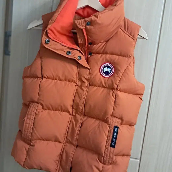 [BUNJANG] Canada Goose Women's Padded Vest Orange / 캐나다구스 여성 패딩 조끼 오렌지