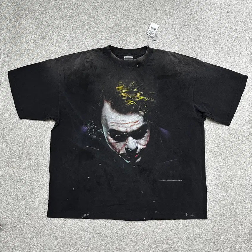[BUNJANG] Saint Michael Dark Knight Joker T-Shirt 2XL / [2XL] 세인트미카엘 다크나이트 조커 티셔츠