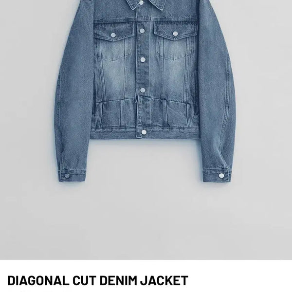 [BUNJANG] ee Cut Denim Jacket / ee 이이 컷 데님 자켓 새상품