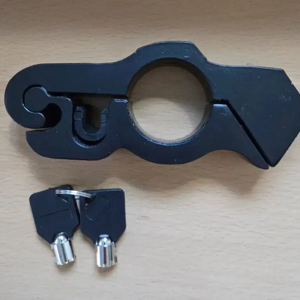 [BUNJANG] KamaNeu Motorcycle Bicycle Handle Lock Black + 2 Keys / 까마느  오토바이. 자전거 핸들 잠금 블랙 + 열쇠 2개