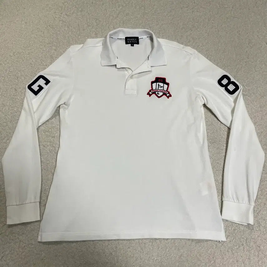 [BUNJANG] Pargates Long Sleeve Polo T-Shirt Size 95 / 파리게이츠 긴팔 카라티 95