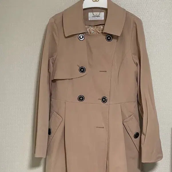 [BUNJANG] Courreges Beige Trench Coat / 꾸레쥬 베이지 트렌치 코트