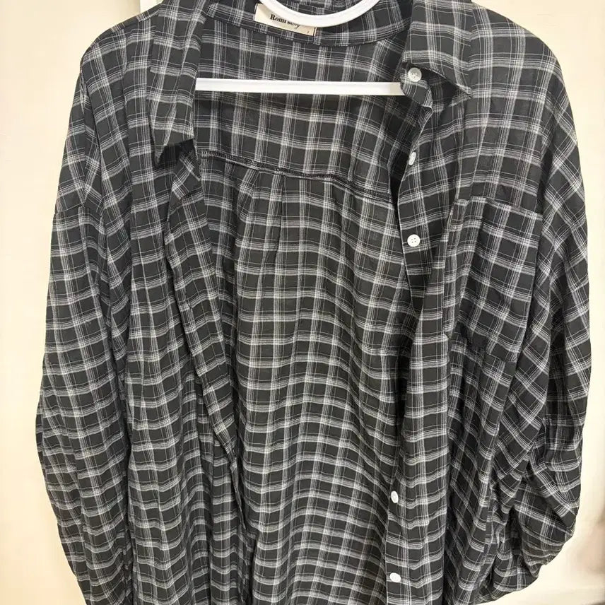 [BUNJANG] Romistory Plaid Shirt (Oversized) / 빅사이즈 로미스토리 체크셔츠