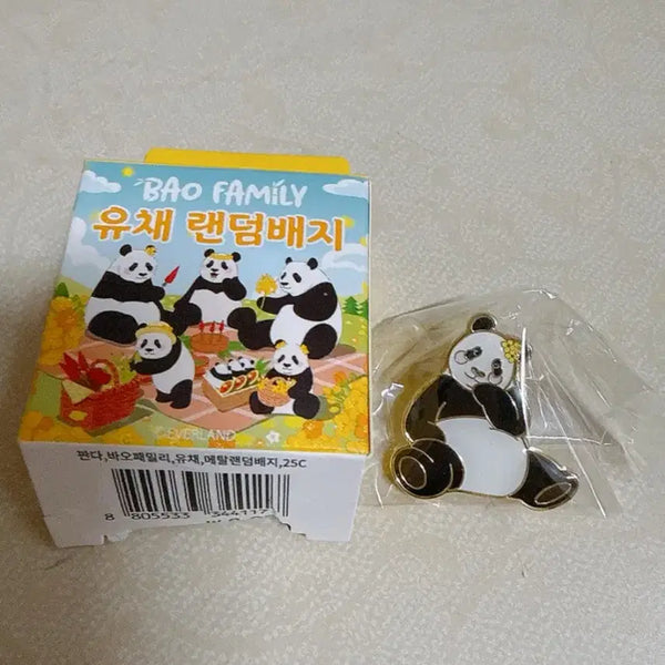 [BUNJANG] Bao Family Spring Canola Random Badge - Ai Bao / 바오패밀리 유채 랜덤 배지 아이바오