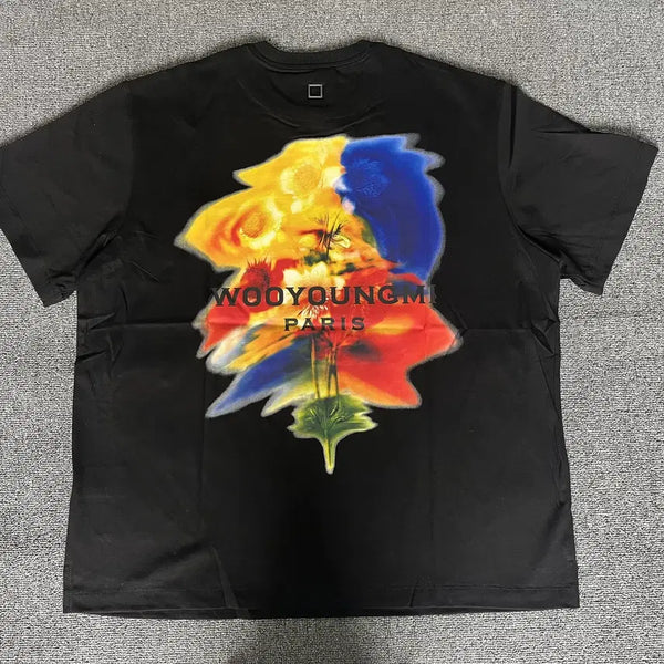 [BUNJANG] Wooyoungmi Cotton T-Shirt Black White Casual Summer / 우영미  반발티  블랙 화이트 캐쥬얼 여름