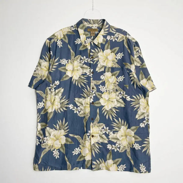 [BUNJANG] A2 Caldwell Koppman Silk Hawaiian Short Sleeve Shirt XXL / A2 Caldwell Koppman 실크 하와이안 반팔 XXL사이즈