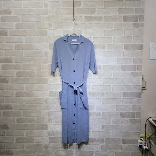 [BUNJANG] Knit Button Dress Size 66 / ㅊ141 니트 단추 원피스 66