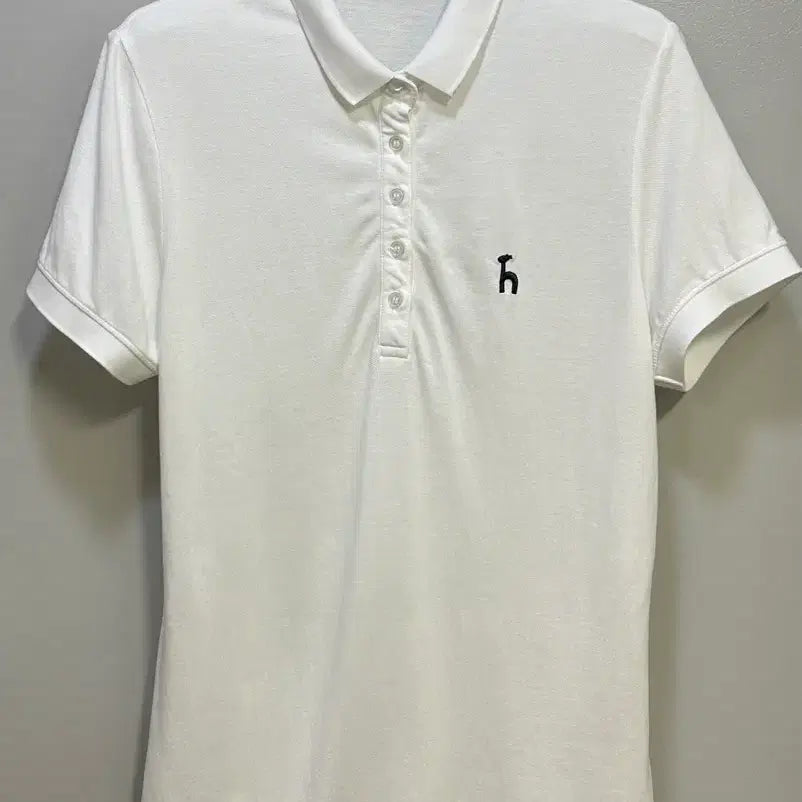 [BUNJANG] JHYP HOMME White Short Sleeve Polo T-Shirt / JHYP HOMME 화이트 반팔 폴로티