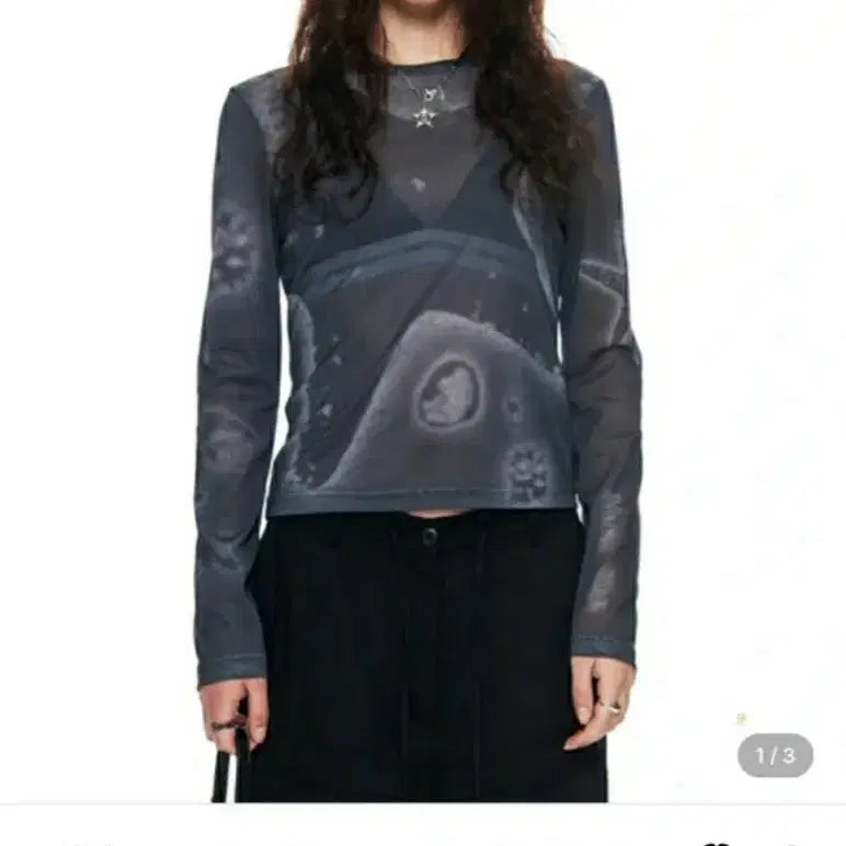 [BUNJANG] Matinkim Mesh Long Sleeve T-Shirt / 마뗑킴 메쉬 롱슬리브