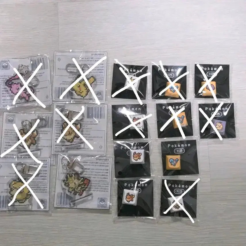 [BUNJANG] Pokemon Keycap & Acrylic Keychain Set - Eevee, Squirtle, Psyduck, Mew, Pikachu, Ditto / cu 포켓몬 키캡 아크릴 키링 이브이 꼬부기 고라파덕 뮤 피카츄 메타몽