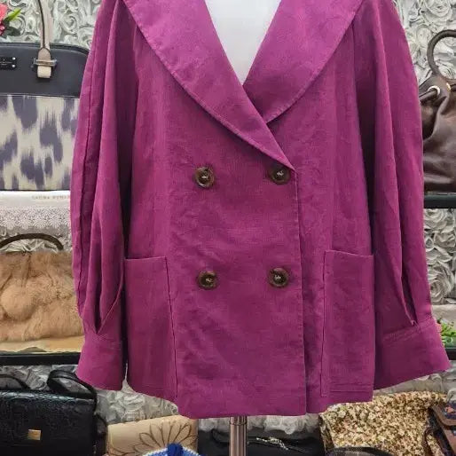 [BUNJANG] Karl Lagerfeld 100% Linen Jacket (Size 55-66) / 칼라거펠트 마100% 자켓(55~66)