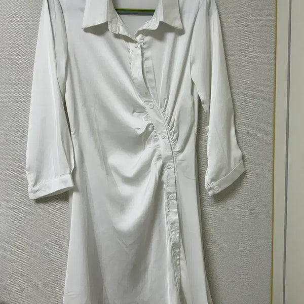 [BUNJANG] Satin Shirring Dress / 새틴 셔링 원피스 (새상품)