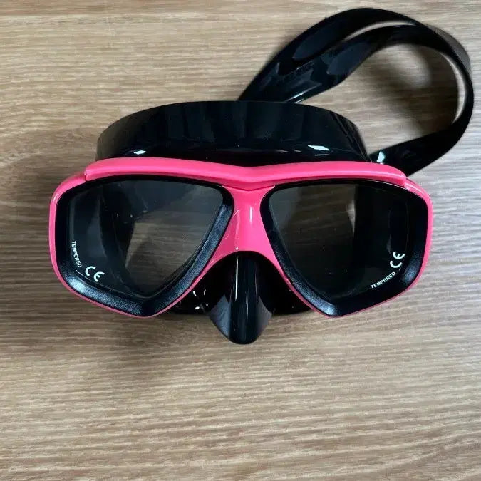 [BUNJANG] Black Pink Color Scuba Diving Snorkel Mask 100cc / 블랙 핑크 컬러 프리 다이빙 스쿠버 스노클 마스크 100cc