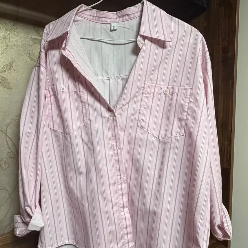 [BUNJANG] Oversized Pink Shirt / 셔츠