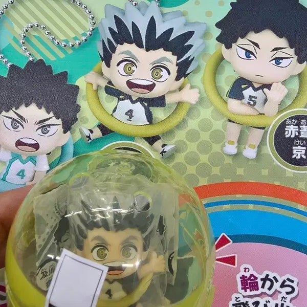 [BUNJANG] Haikyuu!! Vol. 2 Ring Mascot Keychain Kotaro Bokuto / 하이큐!! Vol.2 링 마스코트 키체인 보쿠토 코타로