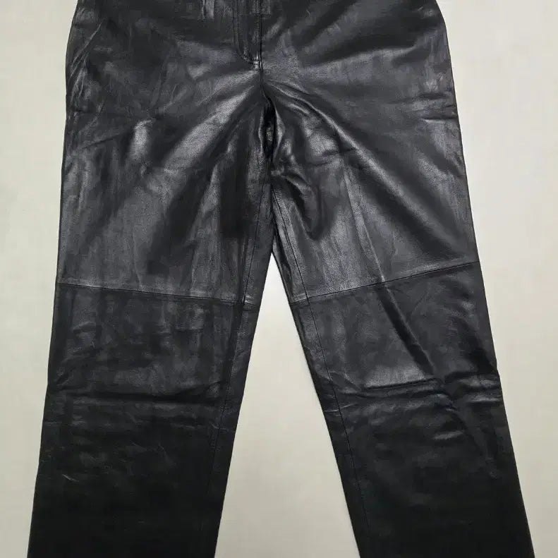 [BUNJANG] Lambskin Leather Black Pants / 램스킨 양가죽 블랙 팬츠(마지막가격내림)
