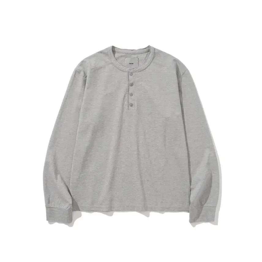 [BUNJANG] Siiido Henlay Neck Long Sleeve Melange Grey / [2] 시도 siiido 헨리넥 롱슬리브 멜란지 그레이