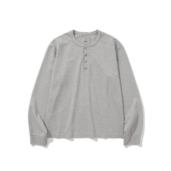 [BUNJANG] Siiido Henlay Neck Long Sleeve Melange Grey / [2] 시도 siiido 헨리넥 롱슬리브 멜란지 그레이