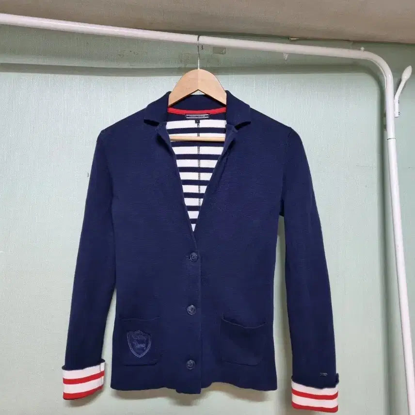 [BUNJANG] Tommy Hilfiger Knit Cardigan Navy Size 55 / 타미힐피거 니트 가디건 55