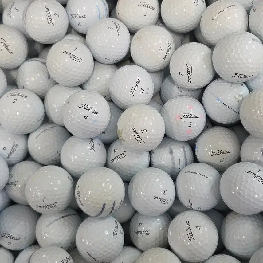 [BUNJANG] Titleist Velocity 3-Piece White Used Golf Balls (30 ct) / 타이틀리스트 v1 B급 실속형 3피스 화이트 로스트볼 30구 중고골프공