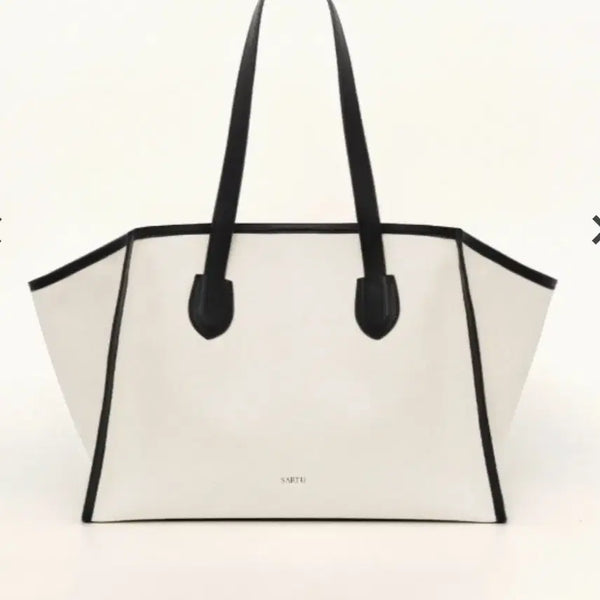 [BUNJANG] Sartu TYE Shoulder Canvas Bag (Beige) / SARTU 사르투 가방