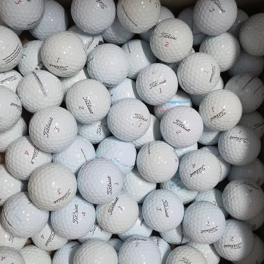 [BUNJANG] Titleist V1x B-Grade 4-Piece White Used Golf Balls (30-Ball Pack) / 타이틀리스트 v1x B급 실속형 4피스 화이트 로스트볼 30구 중고골프공