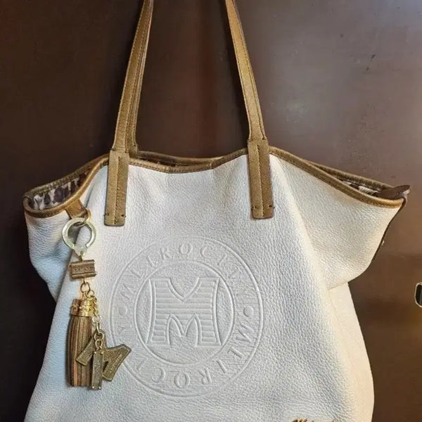 [BUNJANG] Metrociti White Tote Bag / 메트로시티 화이트  토트백