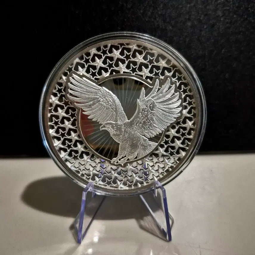 [BUNJANG] American Eagle 2oz Silver Coin (Limited Edition, Filigree & Hologram) / 한정판) 아메리칸이글 필리그리 홀로그램 2온스 은화