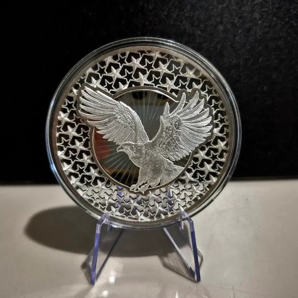 [BUNJANG] American Eagle 2oz Silver Coin (Limited Edition, Filigree & Hologram) / 한정판) 아메리칸이글 필리그리 홀로그램 2온스 은화