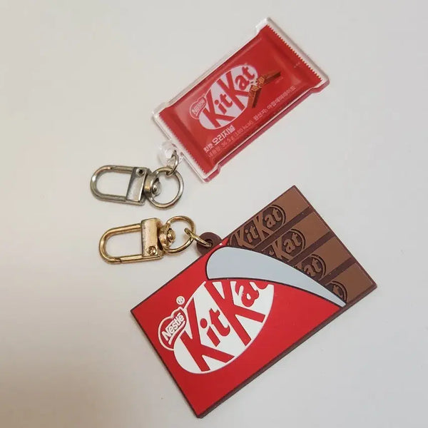 [BUNJANG] Kit-Cat Acrylic Charm Rubber Charm Keychain Bundle Set / 일괄) 킷캣 아크릴참 고무참 키링