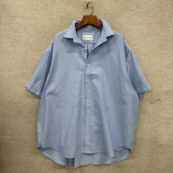 [BUNJANG] Lapel Stove L/S Shirt / 라퍼지스토어 반팔 셔츠 L D02465