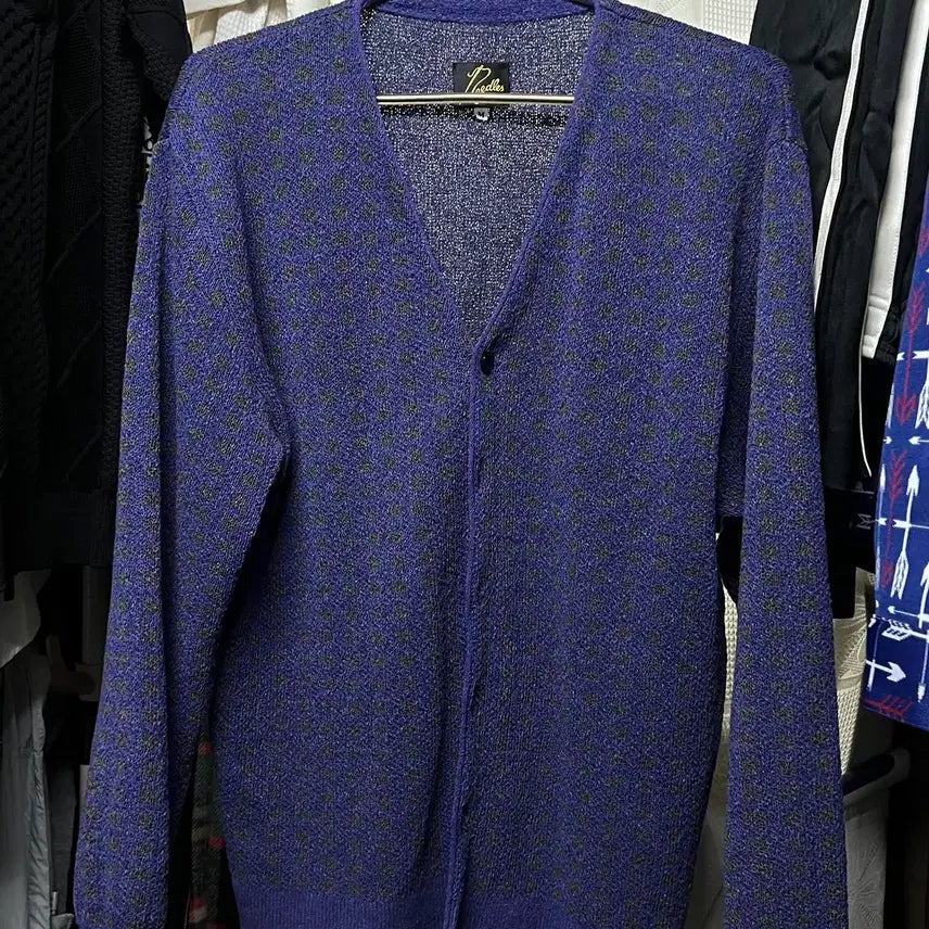 [BUNJANG] Needles Purple Cardigan / 니들스 퍼플 가디건