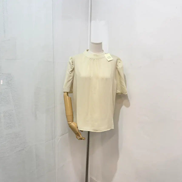 [BUNJANG] Without Summer Short-Sleeve Blouse for Guest Look / (택상품)위드아웃썸머 반팔블라우스 하객룩 하객블라우스 4546