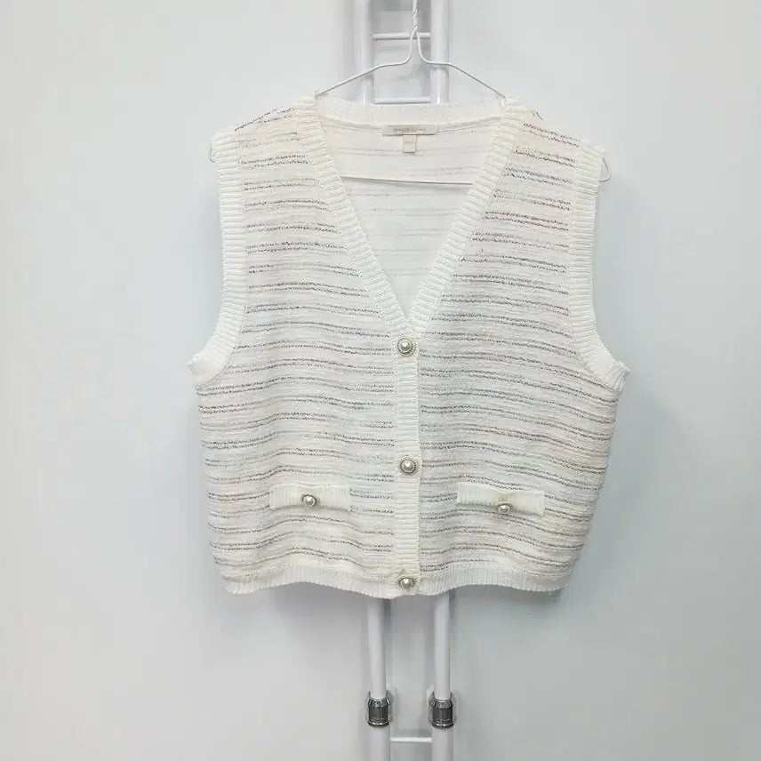 [BUNJANG] Plastic Island 22SS Knit Vest Cardigan (Size 55) / 플라스틱아일랜드 22SS 니트 조끼 가디건 55