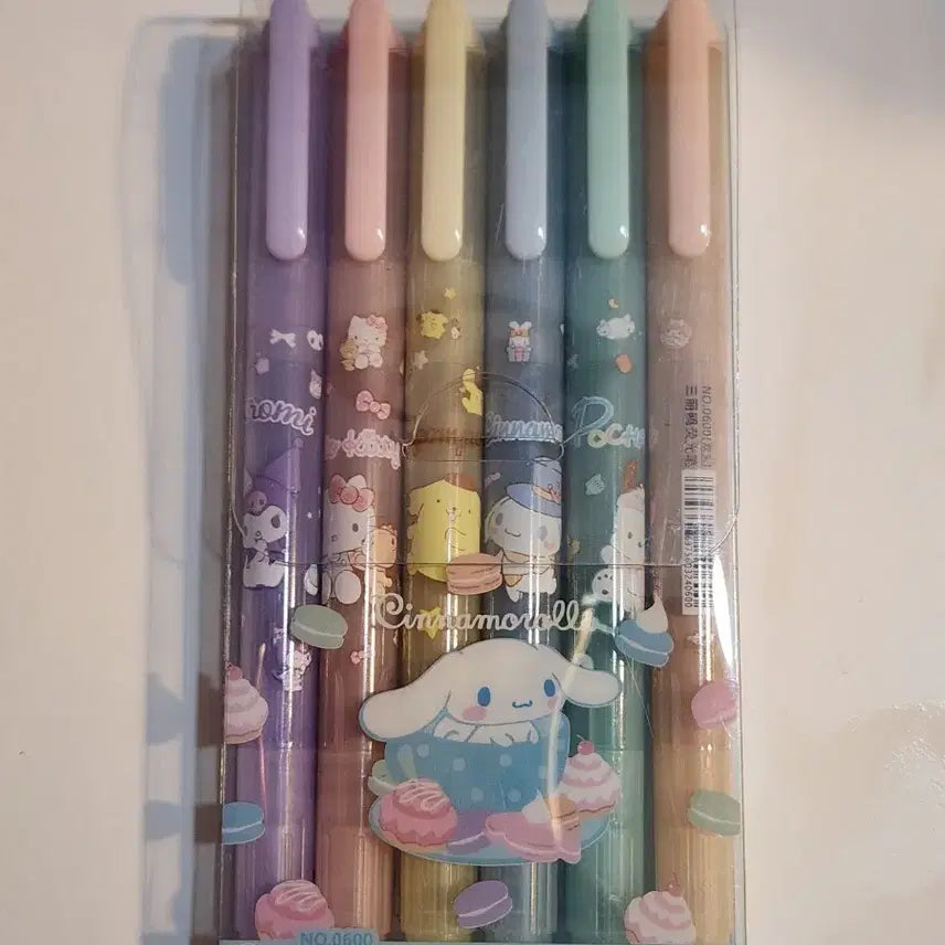 [BUNJANG] Sanrio Pastel Highlighter Set / 산리오/산리오형광펜/산리오문구/형광펜세트/산리오형광펜세트