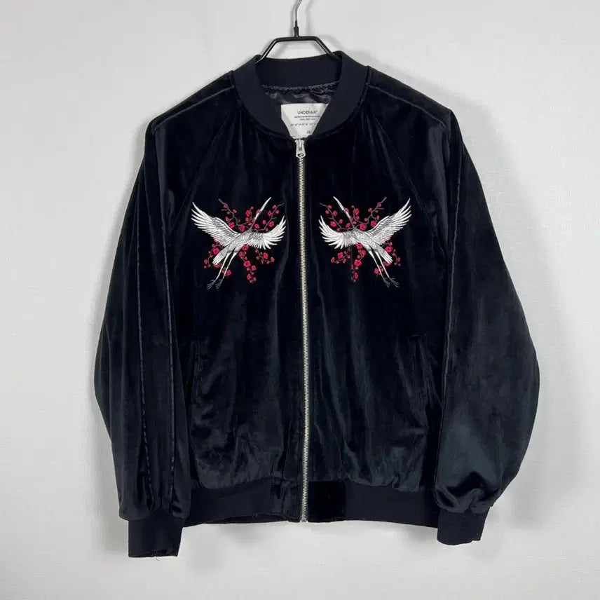 [BUNJANG] UNDER AIR Scholar Embroidery Vintage Jacket L / 언더에어 스카쟌 학자수 점퍼 자켓 남48 L 라덴 빈티지