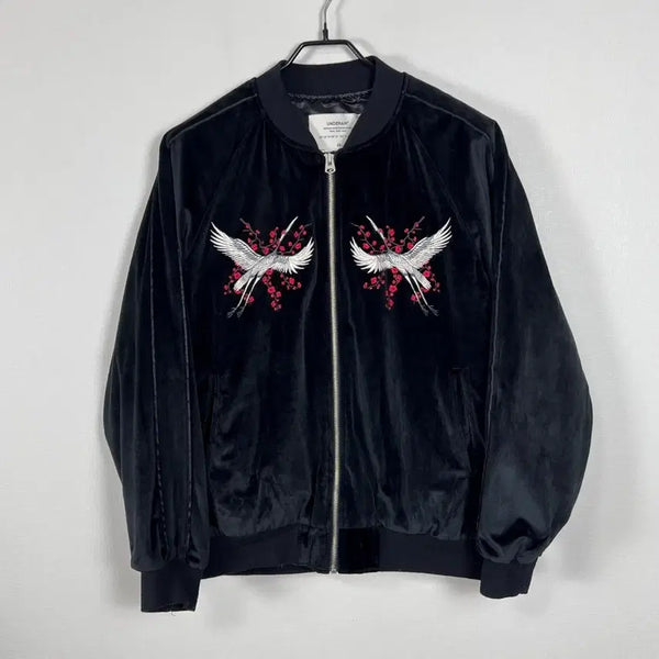 [BUNJANG] UNDER AIR Scholar Embroidery Vintage Jacket L / 언더에어 스카쟌 학자수 점퍼 자켓 남48 L 라덴 빈티지
