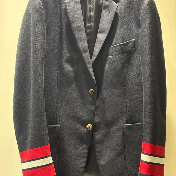 [BUNJANG] Gucci Navy Stripe Men's Blazer Jacket / 구찌 네이비 스트라이프 남성 블레이저 자켓
