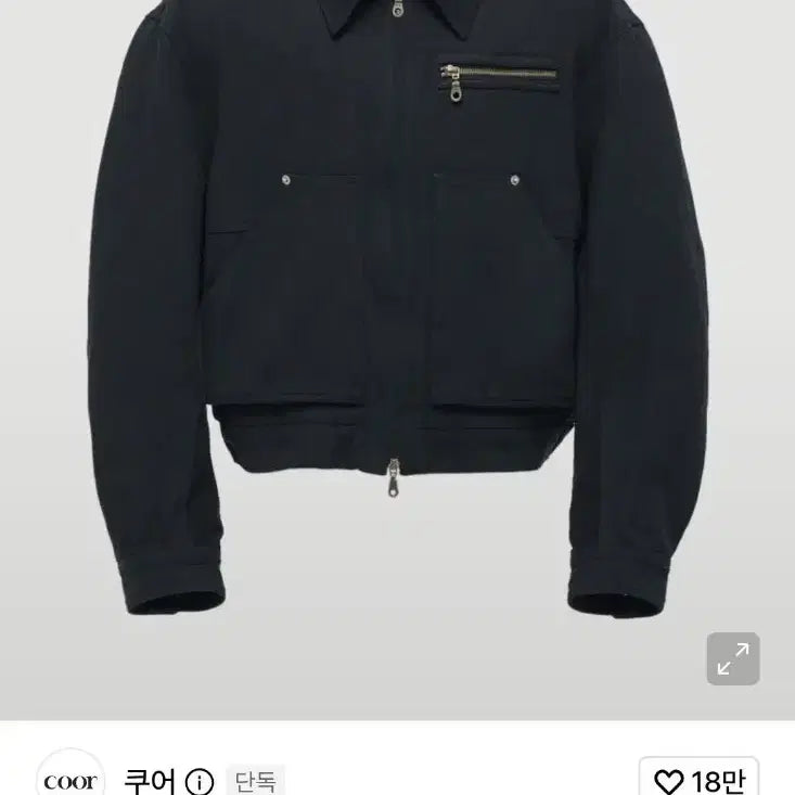 [BUNJANG] Coour Washed Black Work Jacket / 쿠어 워크 자켓 워시드 블랙