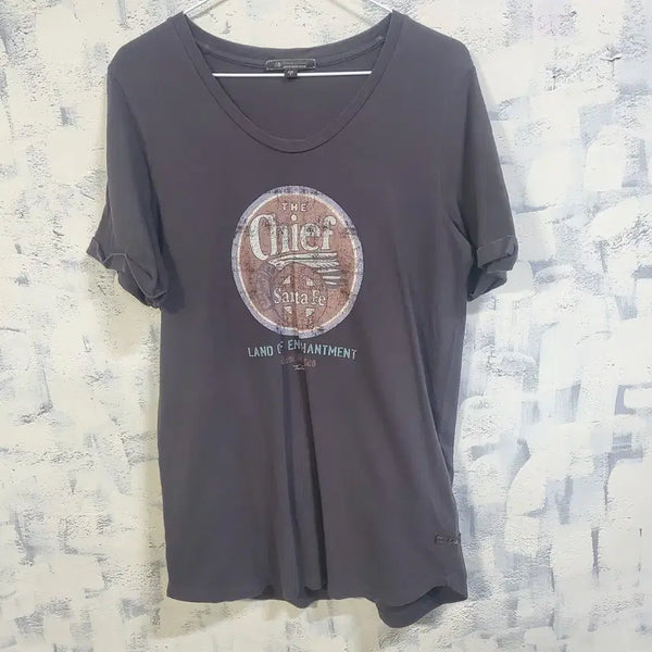 [BUNJANG] Thursday Island Vintage Printing Short Sleeve T-Shirt (S) / 써스데이아일랜드 빈티지 프린팅 반팔 티셔츠 s