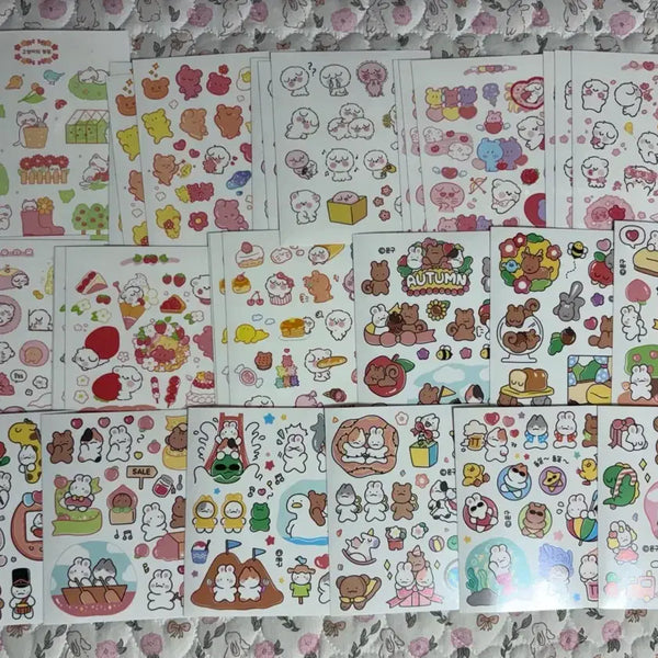 [BUNJANG] Vintage Character Stickers Collection (310+ pcs) / 캐릭터 인스